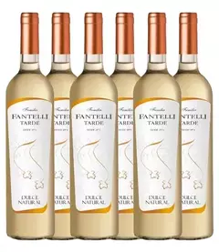 6x Vino Blanco Dulce Bodega Fantelli Cosecha Tardía