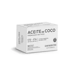 Aceite de Coco Prensado en Frío X30 Cápsulas God Bless You Virgen - comprar online