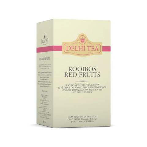 Té Rooibos Red Fruits Delhi Tea 20 Saquitos
