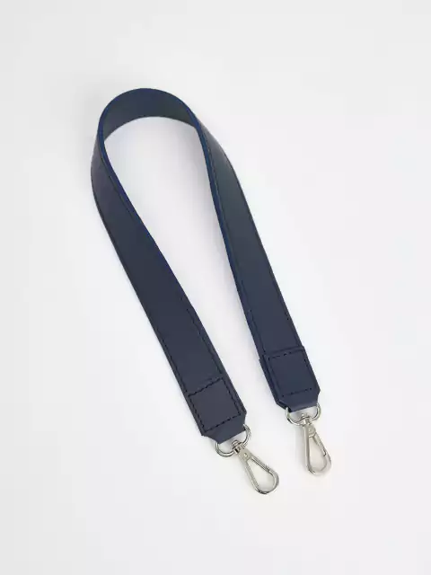 CORREA CORTA CUERO AZUL 50CM