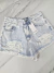 Short jean celeste roturas