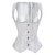 CINTURAO UNDERBUST BROCADO BRANCO