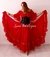 CONJUNTO EM CREPE VERMELHO COM DOURADO