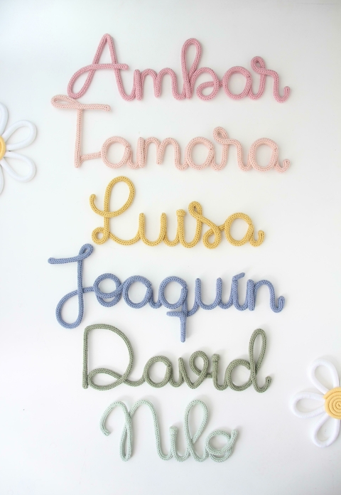nombres tejidos