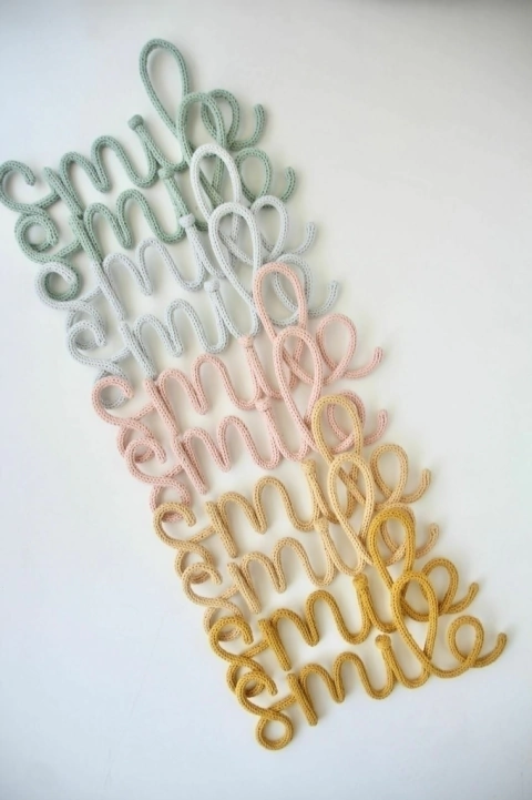 Palabras tejidas deco