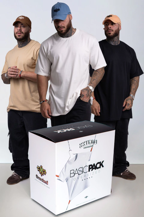 Basic Pack (Box c/3 t-shirts lisas Oversized) - comprar online