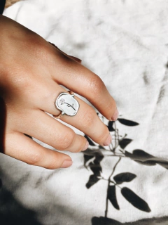 anillo botanico rosa