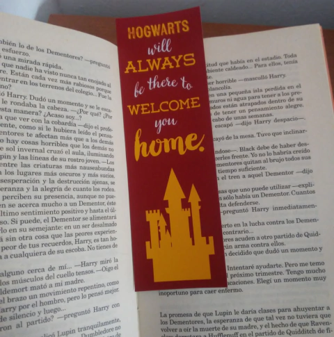 Set de señaladores/marcapáginas - Harry Potter casas