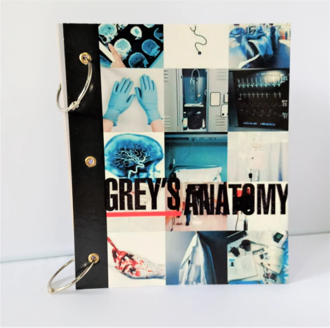 Carpeta Escolar numero 3 con dos tapas y anillos - Greys Anatomy