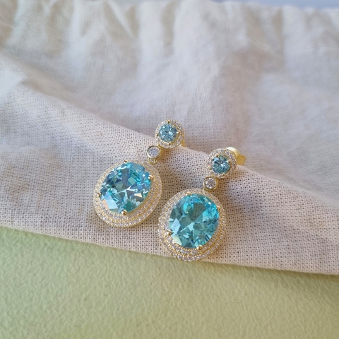 Aros Queen dorado (aqua)