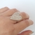 Anillo B148 corazon chato cz