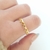 Anillo B102 sin fin corazones calado plain (dorado) - buy online
