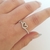 Anillo B99 corazon calado cz