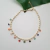 Tobillera circle Heart multicolor (dorado)