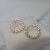 Aros circle of drops cz (dorado)