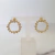 Aros circle of drops cz (dorado) - buy online