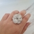 Anillo flor de loto (plateado)