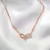 Collar armonía cz rosado - comprar online