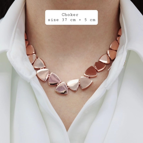 Choker Mykonos rosado