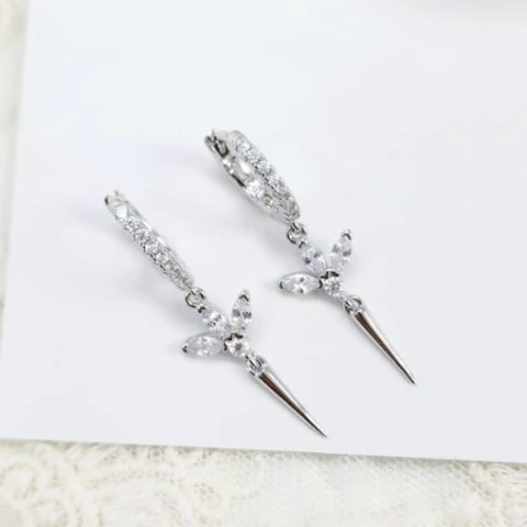 argollitas Liz (plateado)