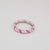 Anillo B166 marshmello fucsia (plateado)