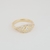 Anillo B186 ojo blanco (dorado)