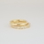 Anillo B204 two (dorado)