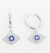 Argollitas evil eye plateado - comprar online