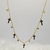 Choker cruces black (dorado)