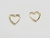 Argollitas mini cuore dorado
