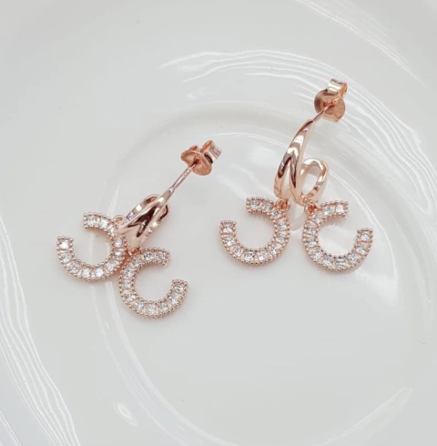 Argollitas half CC (Rosado)