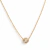 Collar solitario Geoda (Dorado)