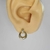 Aros aldaba dorados - comprar online