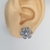 Aros aqua marina flower - comprar online