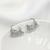 Aro a presion rain drops plateado (1/2 par)