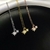 Collar two north stars (dorado)