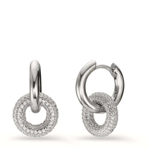 Argollitas bold life plateadas - comprar online