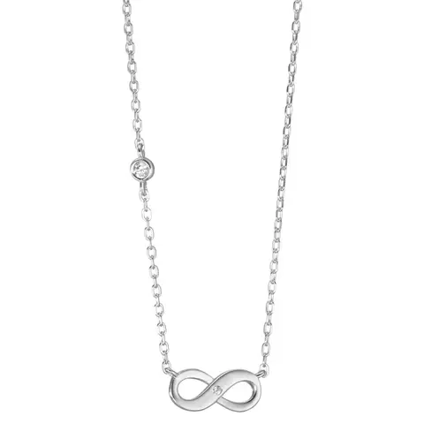 collar infinito one cubic (plateado) - comprar online