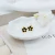 Aros New cleef onix dorado - comprar online