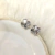Aros one clover plain mini plateado