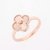 Anillo B169 Clover plain rosado en internet