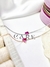 Pulsera fuchsia simple heart