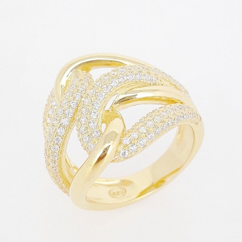Anillo Entrelazado dorado