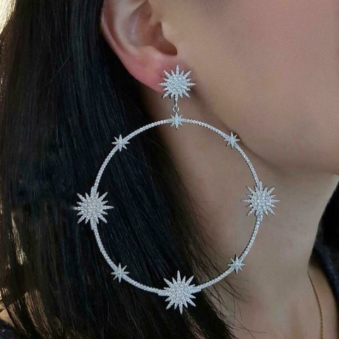 Aros Sky full of stars (plateado)