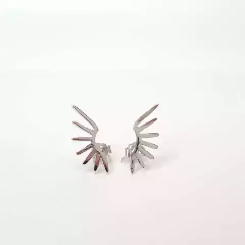 Aritos trepador eyelashes (plateado)