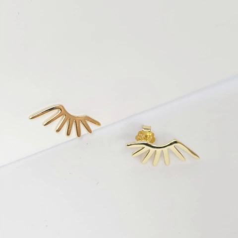 Aritos trepador eyelashes (dorado)
