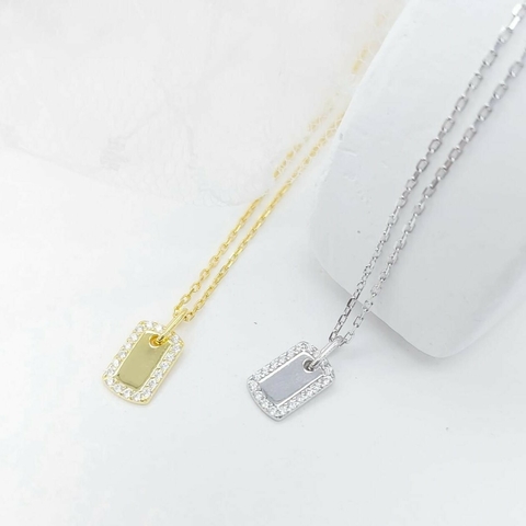 Collar chapita cz