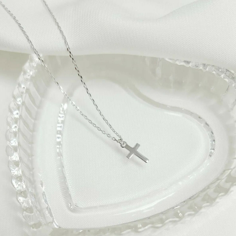 Collar mini cruz plain