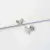 Aritos mini bow (plateado) en internet