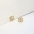 Aritos New clover nacar ( dorado ) - comprar online